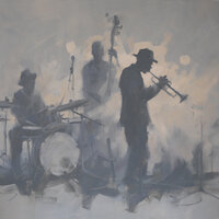 Hanna Petermann_Jazz-Band mit Trompeter