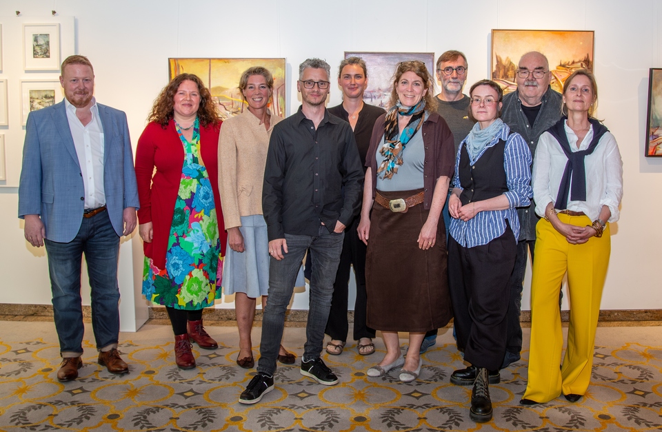 Galerie im Elysée, Ausstellungseröffnung „NORDOST – Malerei aus Mecklenburg-Vorpommern“ Gruppenfoto