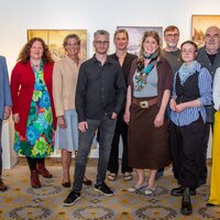 Galerie im Elysée, Ausstellungseröffnung „NORDOST – Malerei aus Mecklenburg-Vorpommern“ Gruppenfoto Galerie im Elysée, Ausstellungseröffnung „NORDOST – Malerei aus Mecklenburg-Vorpommern“ Gruppenfoto