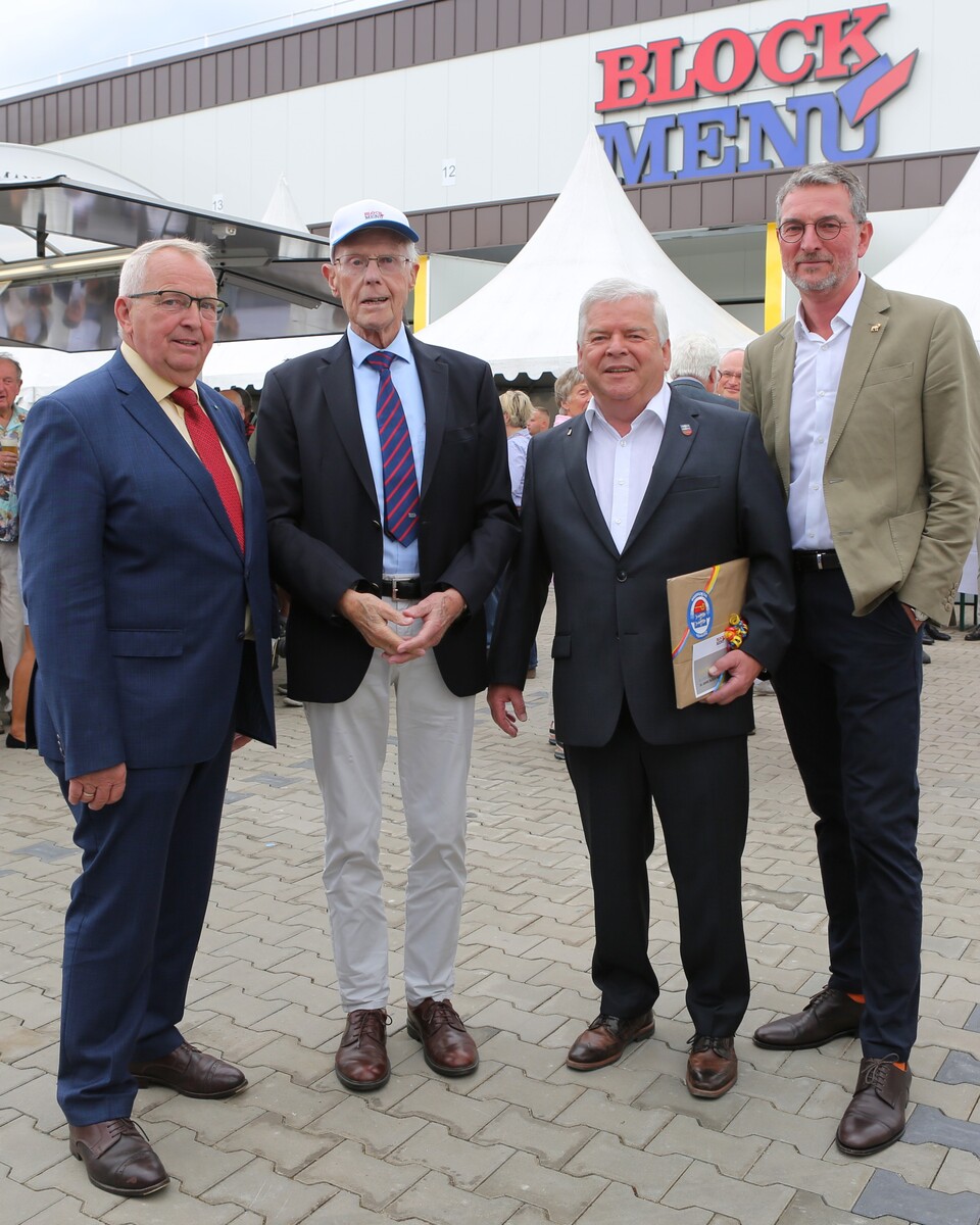v.l. Dr. Till Backhaus, Eugen Block, Klaus Draeger, Karl-Heinz Krämer 