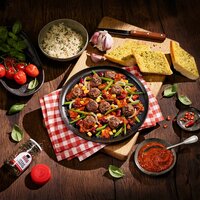 Moodbild: Block House Country Pfanne Tomate pikant Moodbild: Block House Country Pfanne Tomate pikant