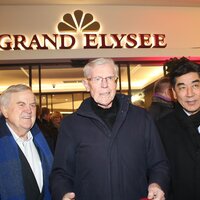 v.l. Harry Bähre, Eugen Block, Tashi Takang