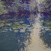 Martina Zingler, Thinking of Monet, 30x40 cm, Pastell, 2024 Martina Zingler, Thinking of Monet, 30x40 cm, Pastell, 2024