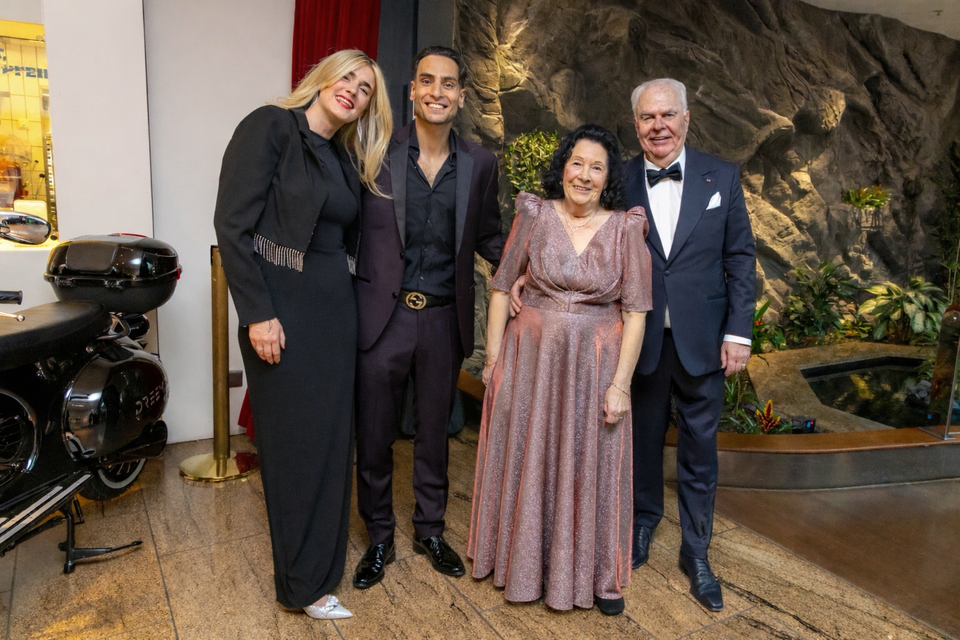 vlnr. Caroline Steinhof, Timur Ülker, Marianne und Günter Ehnert