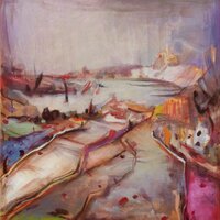 Mathias Roloff, Kleine Bucht, Öl auf Leinwand, 70x60 cm, 2024 Mathias Roloff, Kleine Bucht, Öl auf Leinwand, 70x60 cm, 2024