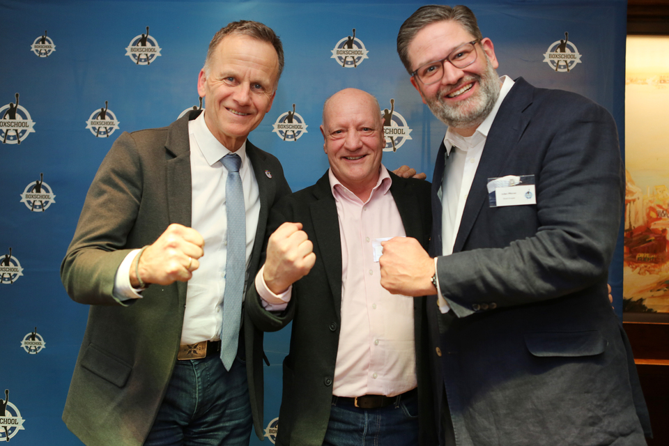 v.l. Staatsrat Christoph Holstein, Olaf Jessen und Julian Pfitzner (COO Block Gruppe)